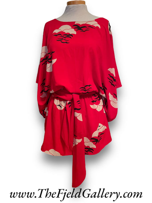 Vintage 1980’s Kimono Style Short Dress or Boho Top