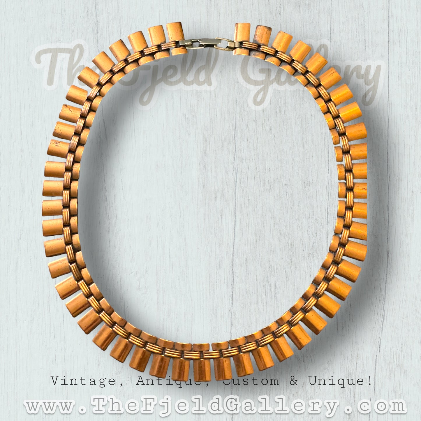 Vintage Renoir Copper Collar Style Necklace c.1940