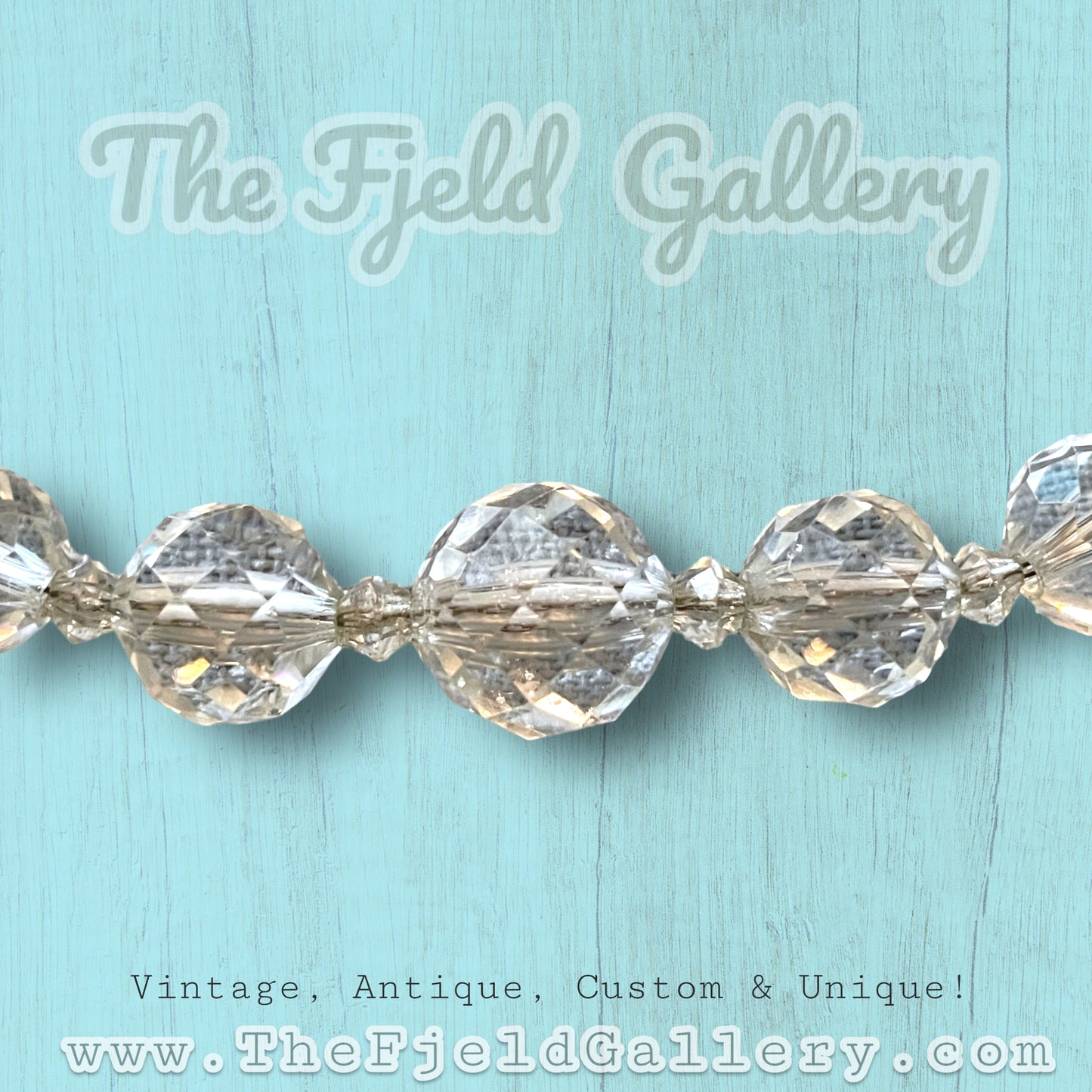 Edwardian German Sterling Silver Faceted Quartz Crystal Necklace