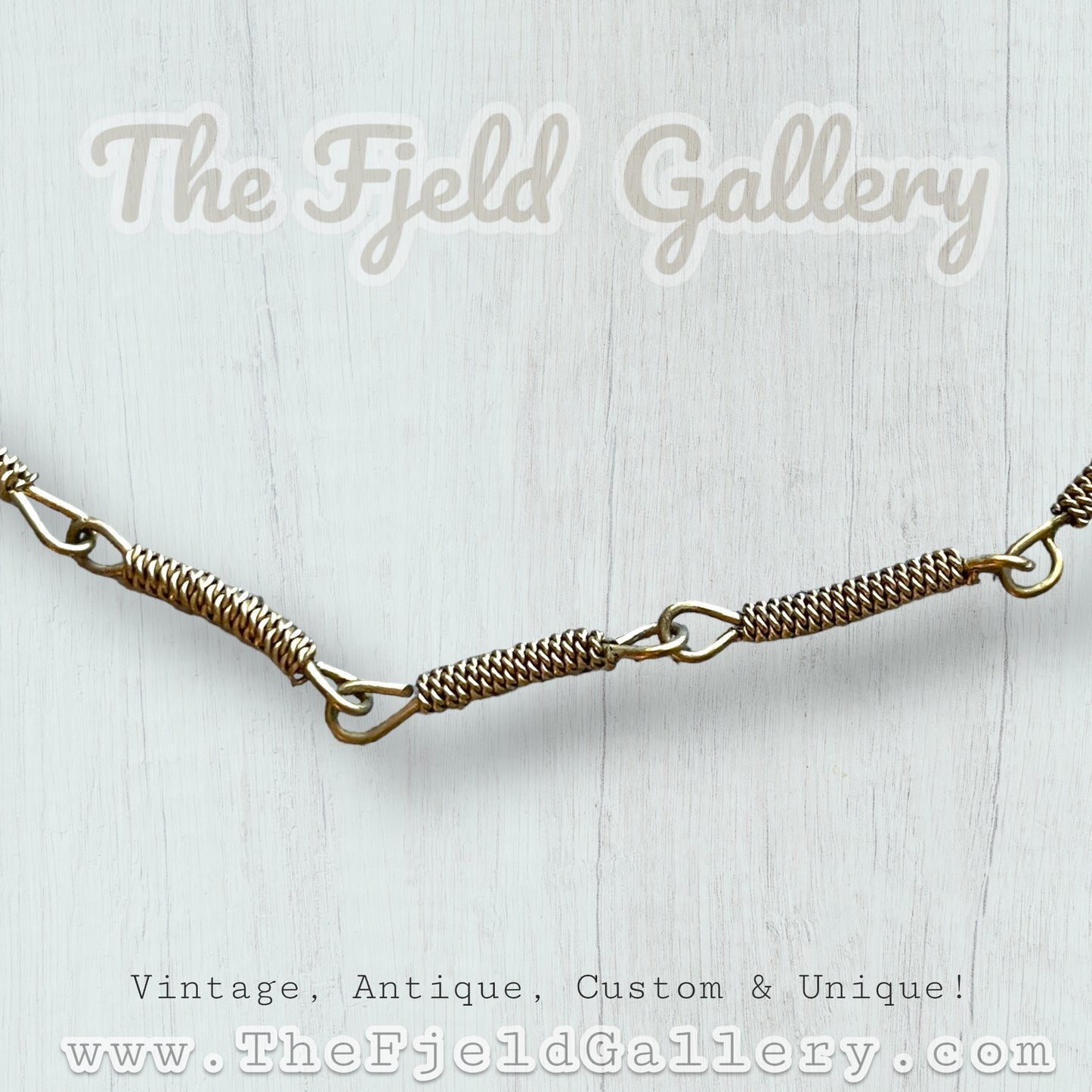 Vintage Gold Filigree Orange Marble & Turquoise Lariat Necklace