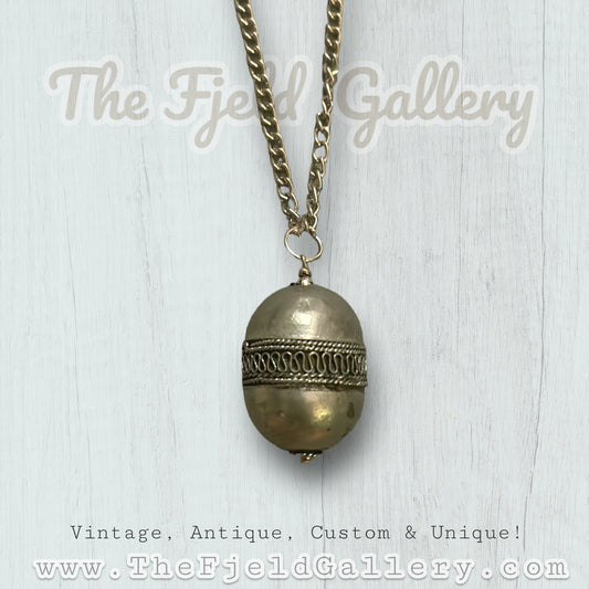 Vintage Silver Unique Ball Necklace