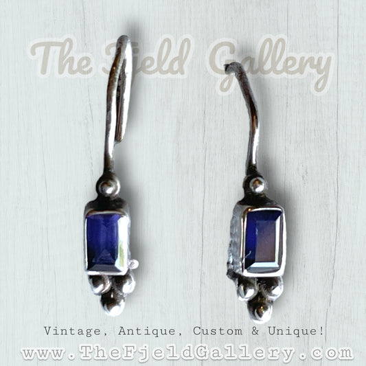 Sterling Silver & Amethyst Dangle Earrings