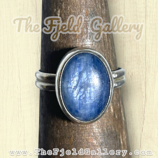 Sterling Silver Blue Kyanite Gemstone Ring