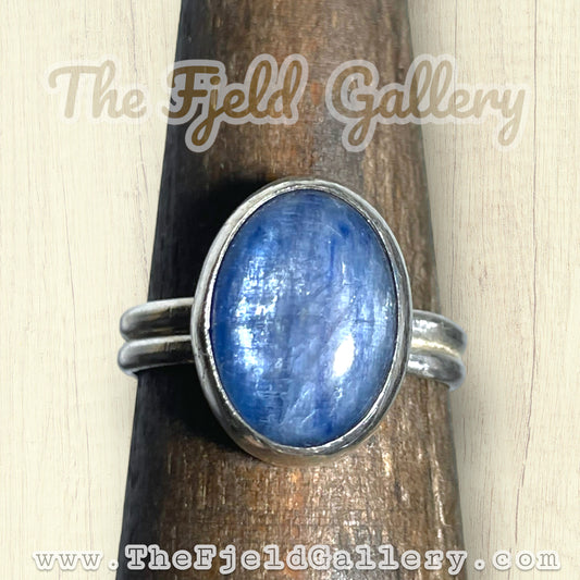 Sterling Silver Blue Kyanite Gemstone Ring