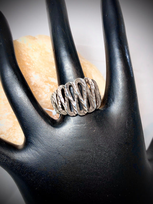 Sterling Silver Abstract Modern Minimalist Ring