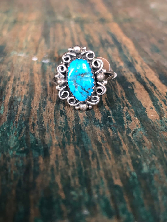 Native American Sterling silver and Turquoise ring