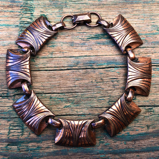 Vintage Renoir Copper Link Bracelet