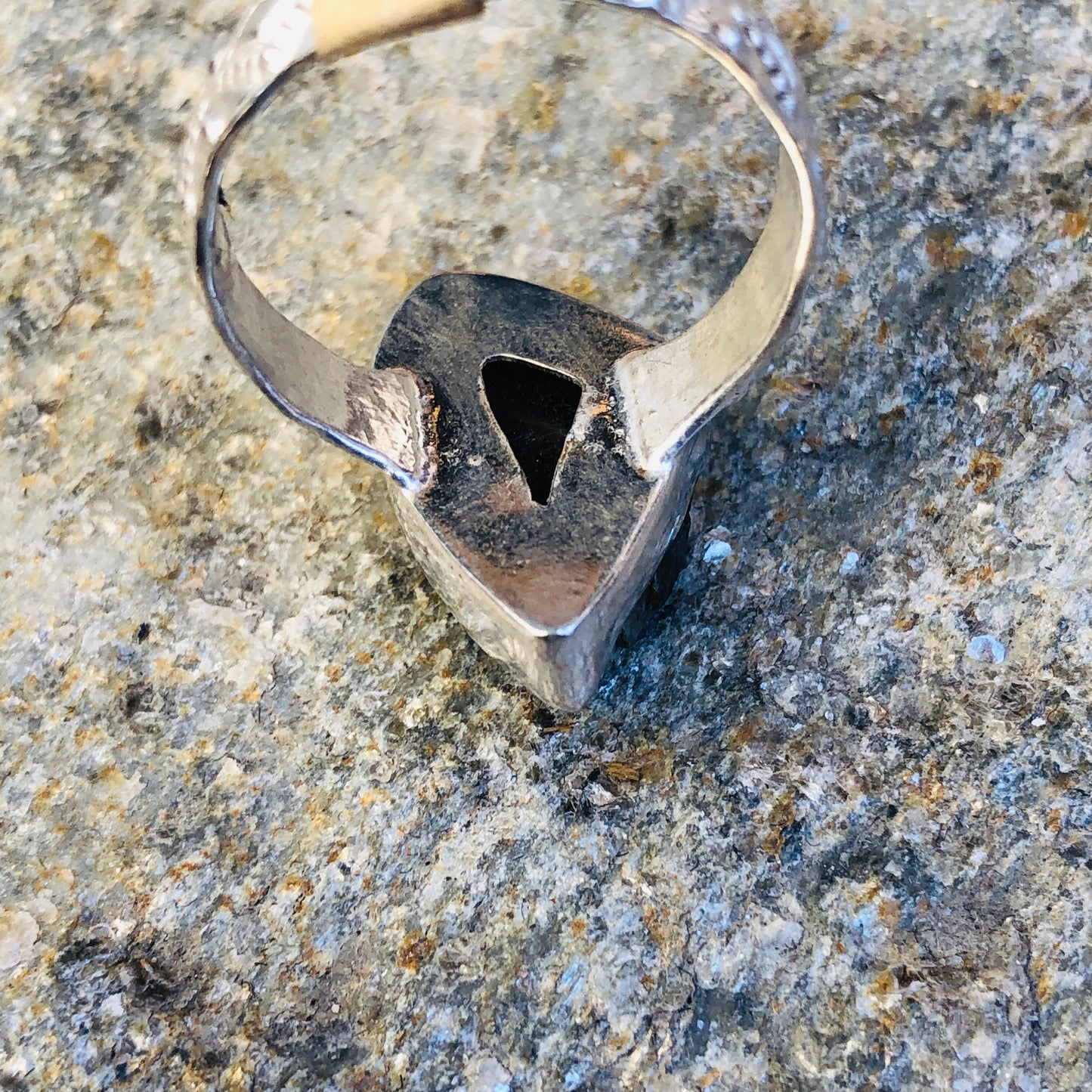 Labradorite Gemstone Bezel Set in Sterling Silver Ring