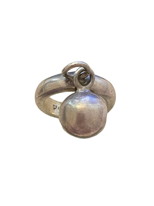 Vintage Sterling Articulating Ball & Chain Ring