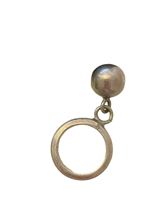 Vintage Sterling Articulating Ball & Chain Ring