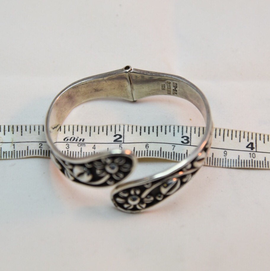 Mexican Vintage Sterling Silver Daisy Flower Clamper
